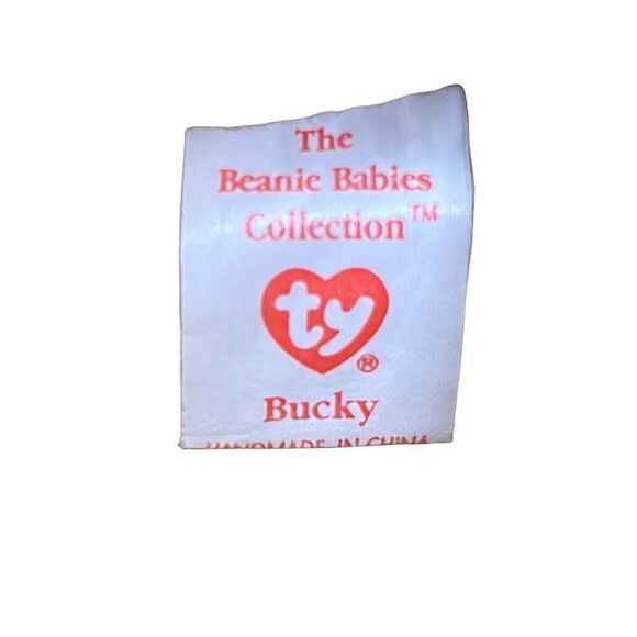 TY Beanie Babies Collection Kids Bucky The Beaver Style 4016 1995 - Picture 7 of 7